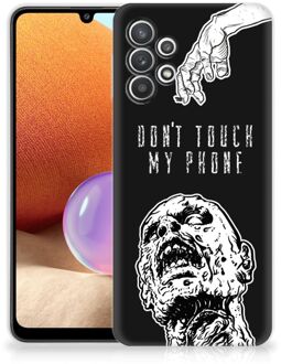 B2Ctelecom Back Case TPU Siliconen Hoesje Samsung Galaxy A32 4G Smartphone hoesje Super als Cadeautjes voor Hem Zombie