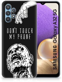 B2Ctelecom Back Case TPU Siliconen Hoesje Samsung Galaxy A32 5G Smartphone hoesje Super als Cadeautjes voor Hem Zombie