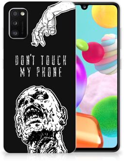 B2Ctelecom Back Case TPU Siliconen Hoesje Samsung Galaxy A41 Smartphone hoesje Super als Cadeautjes voor Hem Zombie