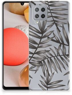 B2Ctelecom Back Case TPU Siliconen Hoesje Samsung Galaxy A42 Smartphone hoesje Leaves Grey