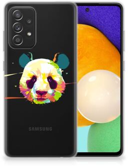 B2Ctelecom Back Case TPU Siliconen Hoesje Samsung Galaxy A52 (5G/4G) Smartphone hoesje Panda Color