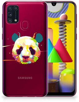 B2Ctelecom Back Case TPU Siliconen Hoesje Samsung Galaxy M31 Smartphone hoesje Panda Color