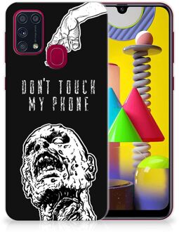 B2Ctelecom Back Case TPU Siliconen Hoesje Samsung Galaxy M31 Smartphone hoesje Super als Cadeautjes voor Hem Zombie