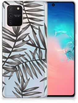 B2Ctelecom Back Case TPU Siliconen Hoesje Samsung Galaxy S10 Lite Smartphone hoesje Leaves Grey