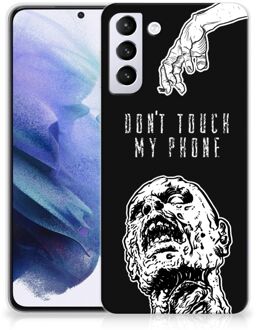 B2Ctelecom Back Case TPU Siliconen Hoesje Samsung Galaxy S21 Plus Smartphone hoesje Super als Cadeautjes voor Hem Zombie