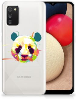 B2Ctelecom Back Case TPU Siliconen Hoesje Samsung M02s | Samsung Galaxy A02s Smartphone hoesje Panda Color