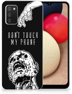 B2Ctelecom Back Case TPU Siliconen Hoesje Samsung M02s | Samsung Galaxy A02s Smartphone hoesje Super als Cadeautjes voor Hem Zombie