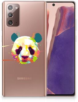 B2Ctelecom Back Case TPU Siliconen Hoesje Samsung Note 20 Smartphone hoesje Panda Color