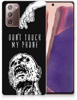 B2Ctelecom Back Case TPU Siliconen Hoesje Samsung Note 20 Smartphone hoesje Super als Cadeautjes voor Hem Zombie