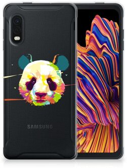 B2Ctelecom Back Case TPU Siliconen Hoesje Samsung Xcover Pro Smartphone hoesje Panda Color