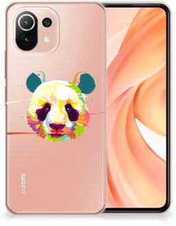 B2Ctelecom Back Case TPU Siliconen Hoesje Xiaomi Mi 11 Lite Smartphone hoesje Panda Color