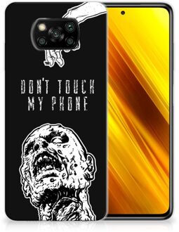 B2Ctelecom Back Case TPU Siliconen Hoesje Xiaomi Poco X3 Smartphone hoesje Super als Cadeautjes voor Hem Zombie