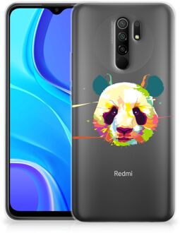 B2Ctelecom Back Case TPU Siliconen Hoesje Xiaomi Redmi 9 Smartphone hoesje Panda Color