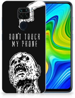 B2Ctelecom Back Case TPU Siliconen Hoesje Xiaomi Redmi Note9 Smartphone hoesje Super als Cadeautjes voor Hem Zombie