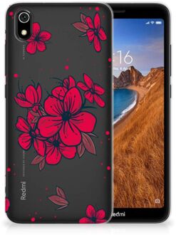 B2Ctelecom Back Case Xiaomi Redmi 7A TPU Siliconen Hoesje Blossom Rood