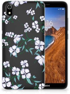 B2Ctelecom Back Case Xiaomi Redmi 7A TPU Siliconen Hoesje Blossom White