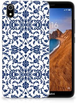 B2Ctelecom Back Case Xiaomi Redmi 7A TPU Siliconen Hoesje Flower Blue