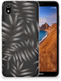 B2Ctelecom Back Case Xiaomi Redmi 7A TPU Siliconen Hoesje Leaves Grey