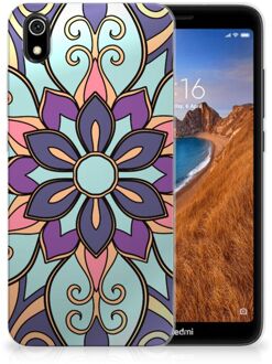 B2Ctelecom Back Case Xiaomi Redmi 7A TPU Siliconen Hoesje Purple Flower