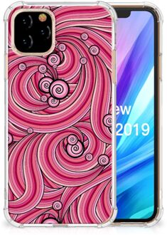 B2Ctelecom Back Cover Apple iPhone 11 Pro Swirl Pink