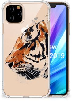 B2Ctelecom Back Cover Apple iPhone 11 Pro Watercolor Tiger