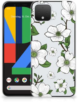 B2Ctelecom Back Cover Google Pixel 4 TPU Siliconen Hoesje Dogwood Flowers