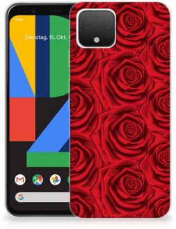 B2Ctelecom Back Cover Google Pixel 4 TPU Siliconen Hoesje Rood Rose