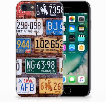 B2Ctelecom Back cover Hoesje iPhone SE (2020) en iPhone 8 | 7 Kentekenplaten