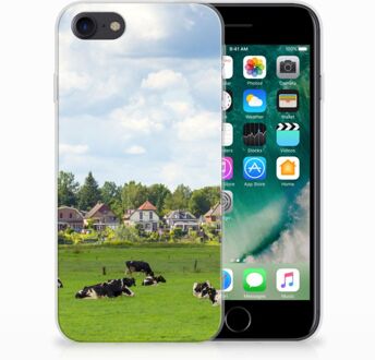 B2Ctelecom Back cover Hoesje iPhone SE (2020) en iPhone 8 | 7 Koeien