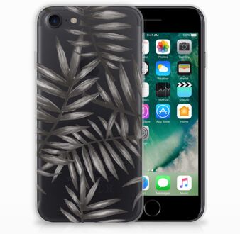 B2Ctelecom Back cover Hoesje iPhone SE (2020) en iPhone 8 | 7 Leaves Grey