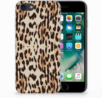 B2Ctelecom Back cover Hoesje iPhone SE (2020) en iPhone 8 | 7 Leopard