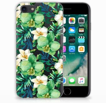 B2Ctelecom Back cover Hoesje iPhone SE (2020) en iPhone 8 | 7 Orchidee Groen