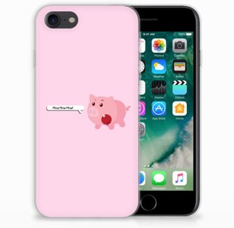 B2Ctelecom Back cover Hoesje iPhone SE (2020) en iPhone 8 | 7 Pig Mud