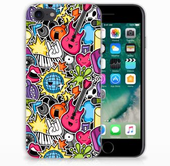 B2Ctelecom Back cover Hoesje iPhone SE (2020) en iPhone 8 | 7 Punk Rock