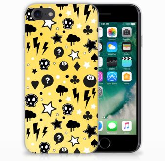 B2Ctelecom Back cover Hoesje iPhone SE (2020) en iPhone 8 | 7 Punk Yellow