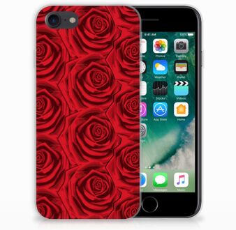 B2Ctelecom Back cover Hoesje iPhone SE (2020) en iPhone 8 | 7 Red Roses