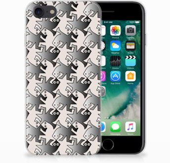 B2Ctelecom Back cover Hoesje iPhone SE (2020) en iPhone 8 | 7 Salamander Grey