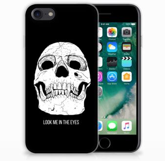 B2Ctelecom Back cover Hoesje iPhone SE (2020) en iPhone 8 | 7 Skull Eyes