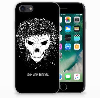 B2Ctelecom Back cover Hoesje iPhone SE (2020) en iPhone 8 | 7 Skull Hair