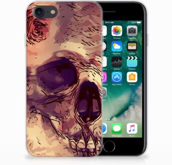 B2Ctelecom Back cover Hoesje iPhone SE (2020) en iPhone 8 | 7 Skullhead