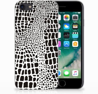 B2Ctelecom Back cover Hoesje iPhone SE (2020) en iPhone 8 | 7 Slangenprint