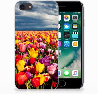 B2Ctelecom Back cover Hoesje iPhone SE (2020) en iPhone 8 | 7 Tulpen