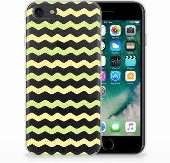 B2Ctelecom Back cover Hoesje iPhone SE (2020) en iPhone 8 | 7 Waves Yellow