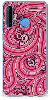 B2Ctelecom Back Cover Huawei P30 Lite Swirl Pink