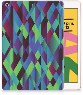 B2Ctelecom Back Cover iPad 10.2 (2019) | iPad 10.2 (2020) Abstract Green Blue