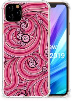 B2Ctelecom Back Cover iPhone 11 Pro Max Swirl Pink