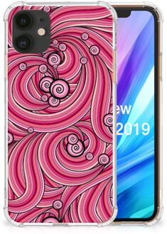 B2Ctelecom Back Cover iPhone 11 Swirl Pink