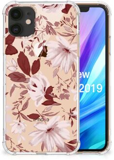 B2Ctelecom Back Cover iPhone 11 Watercolor Flowers