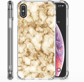 B2Ctelecom Back cover iPhone Xs | X/10 Marmer Goud