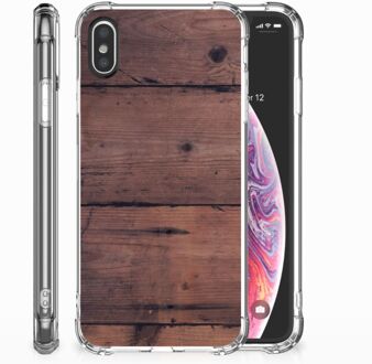 B2Ctelecom Back cover iPhone Xs | X/10 Old Wood